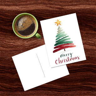 Moderne Weihnachtskarte Postkarte
