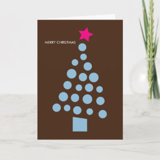 Moderne Weihnachtskarte - Weihnachtsbaum Feiertagskarte