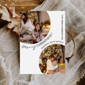 Moderne Weihnachtskarten Collage Christmas Foto Einladung