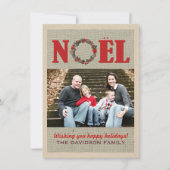 Moderne Weihnachtskarten Designs Feiertagskarte (Vorderseite)