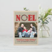 Moderne Weihnachtskarten Designs Feiertagskarte (Stehend Vorderseite)