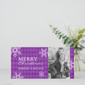 Moderne Weihnachtskarten Feiertagskarte (Stehend Vorderseite)