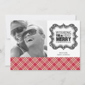 Moderne Weihnachtskarten Feiertagskarte (Vorderseite)