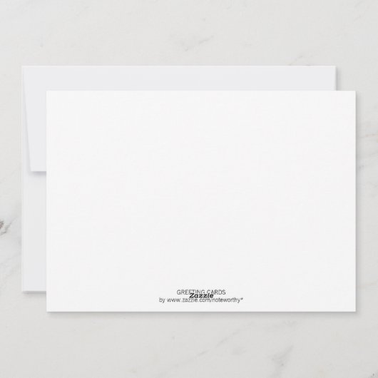 Moderne Weihnachtskarten Feiertagskarte (Rückseite)