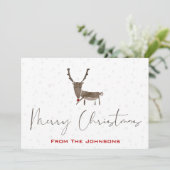 Moderne Weihnachtskarten für Rudolf Ankündigung (Stehend Vorderseite)