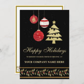 Moderne Weihnachtskarten-Weihnachtskarte Feiertagskarte (Vorne/Hinten)