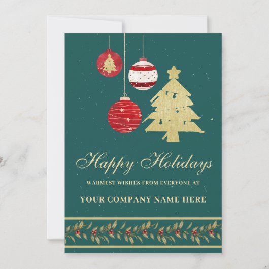Moderne Weihnachtskarten-Weihnachtskarte Feiertagskarte (Vorderseite)