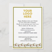 Moderne Weihnachtskarten-Weihnachtskarte Feiertagskarte (Rückseite)