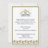 Moderne Weihnachtskarten-Weihnachtskarte Feiertagskarte (Rückseite)