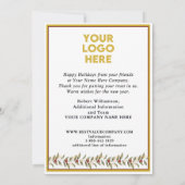 Moderne Weihnachtskarten-Weihnachtskarte Feiertagskarte (Rückseite)