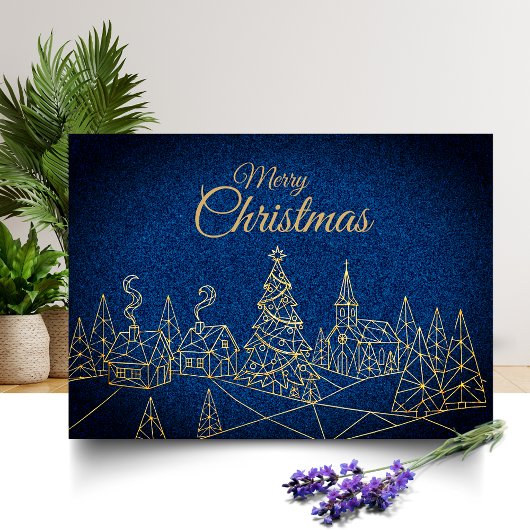 Moderne Weihnachtskartengestaltung Karte