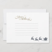 Moderne Weihnachtskartengestaltung Karte (Rückseite)