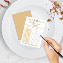Moderne Weihnachtskekse Bake Off Party Rezept Card
