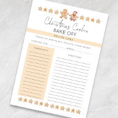 Moderne Weihnachtskekse Bake Off Party Rezept Card Begleitkarte