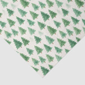 Moderne Weihnachtskiefernbäume Wasserfarben Nahtlo Seidenpapier (Ausschnitt)