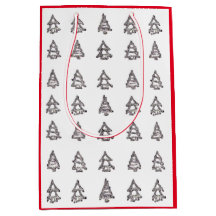 Moderne Weihnachtskiefernbeutel