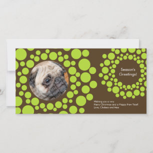 Moderne Weihnachtskleider Foto-Card Schokolade Bra Feiertagskarte