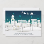 Moderne Weihnachtskomposition Unternehmensgrüße Feiertagskarte (Vorderseite)