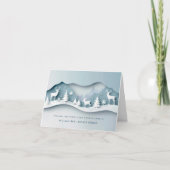 Moderne Weihnachtskomposition Unternehmensgrüße Feiertagskarte (Vorderseite)