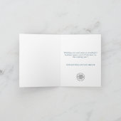 Moderne Weihnachtskomposition Unternehmensgrüße Feiertagskarte (Innenseite)