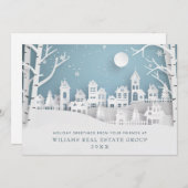 Moderne Weihnachtskomposition Unternehmensgrüße Feiertagskarte (Vorne/Hinten)