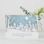 Moderne Weihnachtskomposition Unternehmensgrüße Feiertagskarte (Stehend Vorderseite)