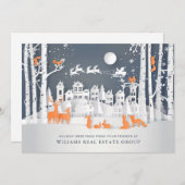 Moderne Weihnachtskomposition Unternehmensgrüße Feiertagskarte (Vorne/Hinten)