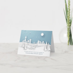 Moderne Weihnachtskomposition Unternehmensgrüße Feiertagskarte