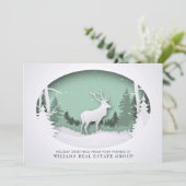 Moderne Weihnachtskomposition Unternehmensgrüße Feiertagskarte (Stehend Vorderseite)