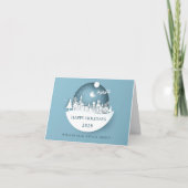 Moderne Weihnachtskomposition Unternehmensgrüße Karte (Vorderseite)