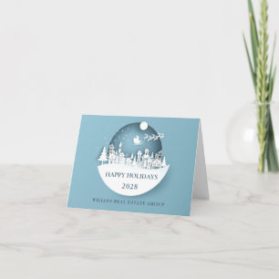 Moderne Weihnachtskomposition Unternehmensgrüße Karte