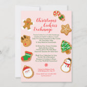 Moderne Weihnachtskost tauschen Einladung aus (Vorderseite)