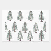 Moderne Weihnachtskränze und Freude Geschenkpapier Set (Vorderseite 2)