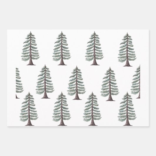 Moderne Weihnachtskränze und Freude Geschenkpapier Set (Vorderseite 2)