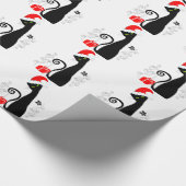 Moderne Weihnachtsküche Geschenkpapier (Ecke)