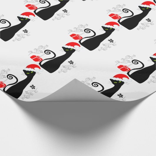 Moderne Weihnachtsküche Geschenkpapier (Ecke)