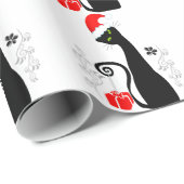 Moderne Weihnachtsküche Geschenkpapier (Rolleneckpunkt)