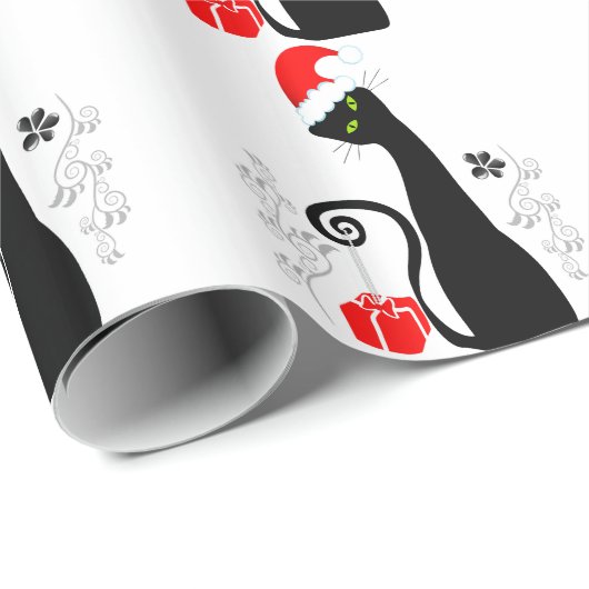 Moderne Weihnachtsküche Geschenkpapier (Rolleneckpunkt)