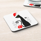 Moderne Weihnachtsküche Getränkeuntersetzer (Linke Seite)