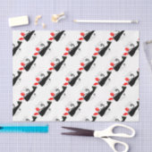 Moderne Weihnachtsküche in Weihnachtsmannmützen Seidenpapier (Handwerk)