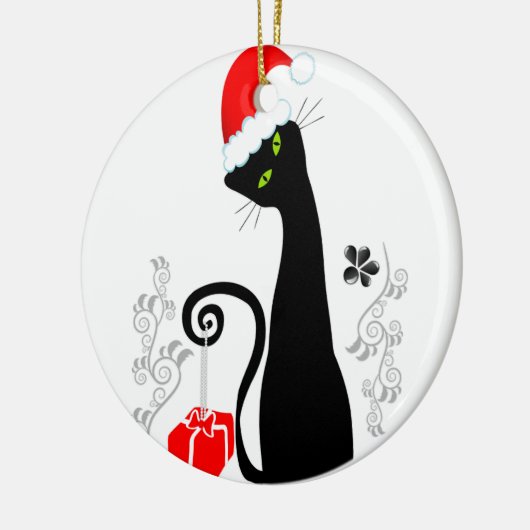 Moderne Weihnachtsküche Keramik Ornament (Links)