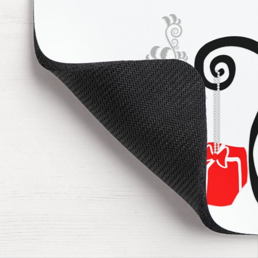 Moderne Weihnachtsküche Mousepad (Ecke)