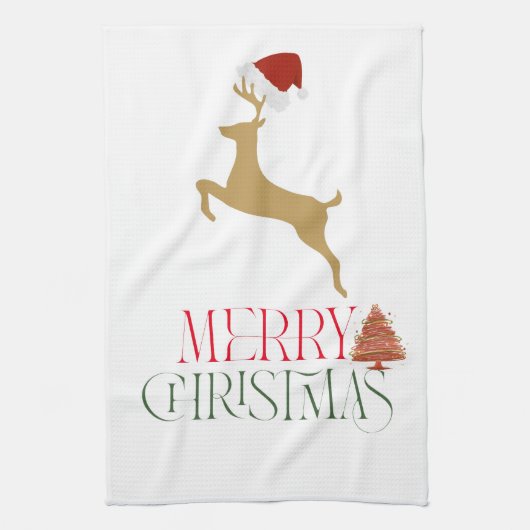 Moderne Weihnachtsküchenhandtücher  Weihnachten Geschirrtuch (Vertikal)