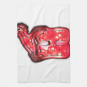 Moderne Weihnachtsmannmütze Collection Geschirrtuch (Vertikal)