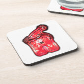 Moderne Weihnachtsmannmütze Collection Getränkeuntersetzer (Linke Seite)