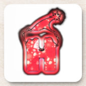 Moderne Weihnachtsmannmütze Collection Getränkeuntersetzer (Vorderseite)