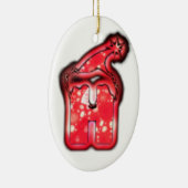 Moderne Weihnachtsmannmütze Collection Keramik Ornament (Rechts)