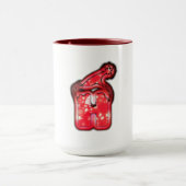 Moderne Weihnachtsmannmütze Collection Tasse (Zentrum)