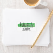 Moderne Weihnachtsmarken für Wasserfarben Adressaufkleber (Insitu)