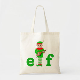 Moderne Weihnachtsmusik Elf Tote Bag Tragetasche